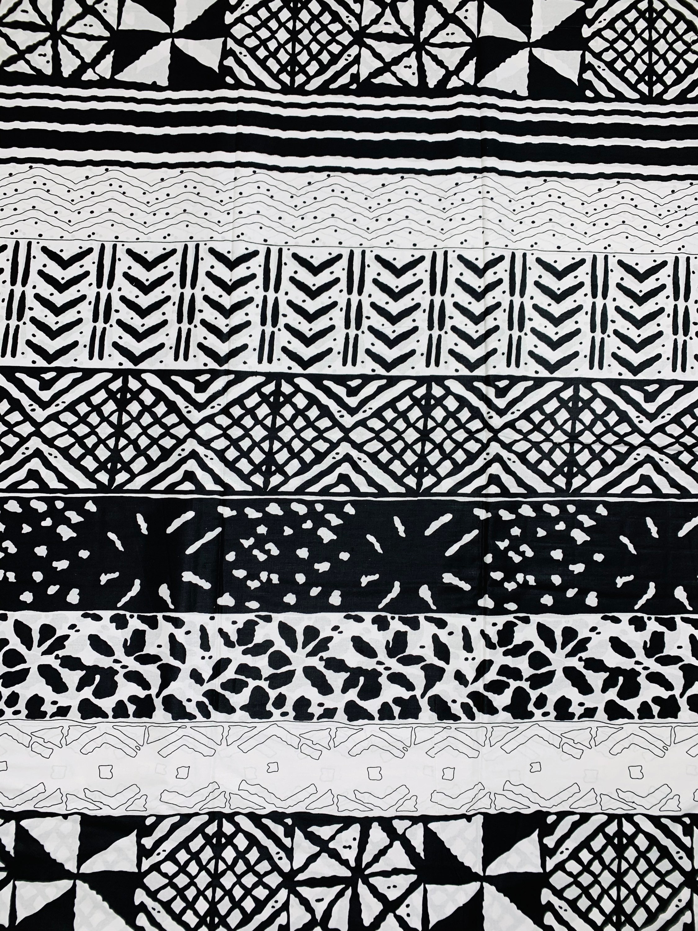 Maasai Black Tribal Ethnic African Upholstery Fabric / Domino – Fabric  Bistro