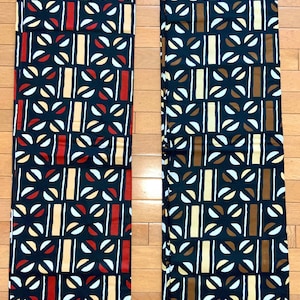 Boho Fabric by the Yard, African Ankara Print, Geometric, Cotton