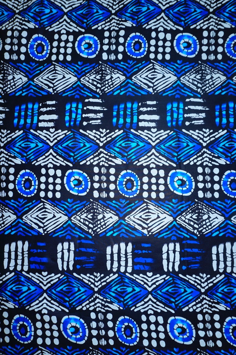 Mudcloth Print African Fabric by the Yard Swirl Ankara Head Etsy