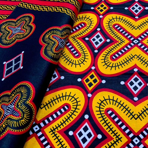 Atoghu Ndop Ankara Print by the Yard, African Fabric Cameroon Traditional Bamileke Bami Bamenda, Apparel Boho Bohemian Upholstery Tablecloth