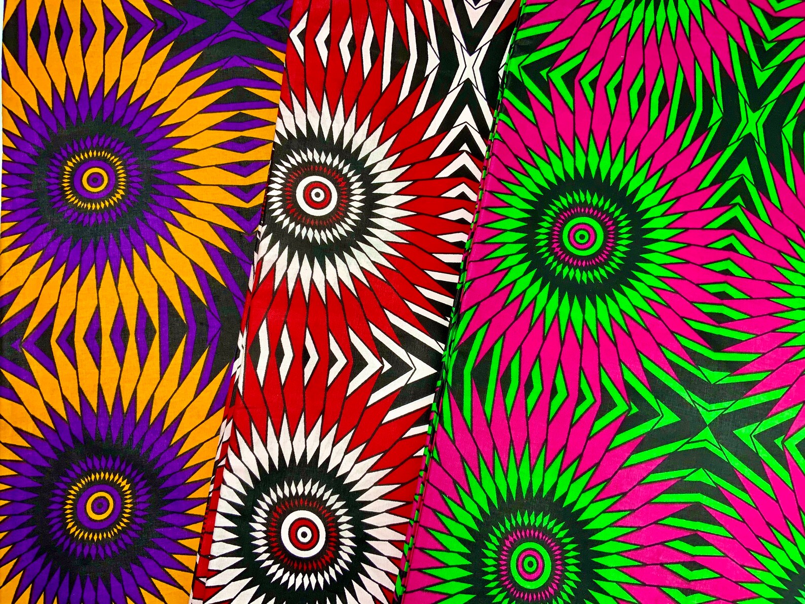 Pink Green Cotton Fabric by the Yard Clothes Making Etsy