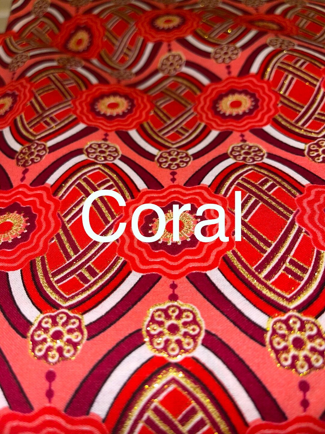 Matte Gold Cotton Metallic Fabric