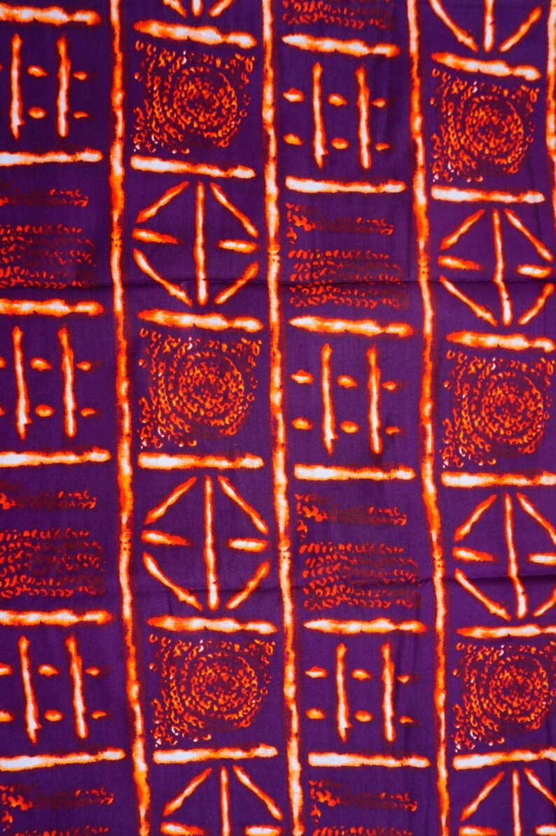 Rustic Mud Cloth African Print Fabric by the Yard Cotton Etsy