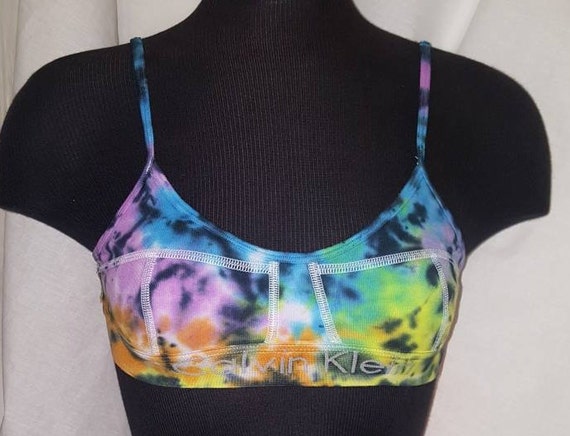 tie dye calvin klein bra