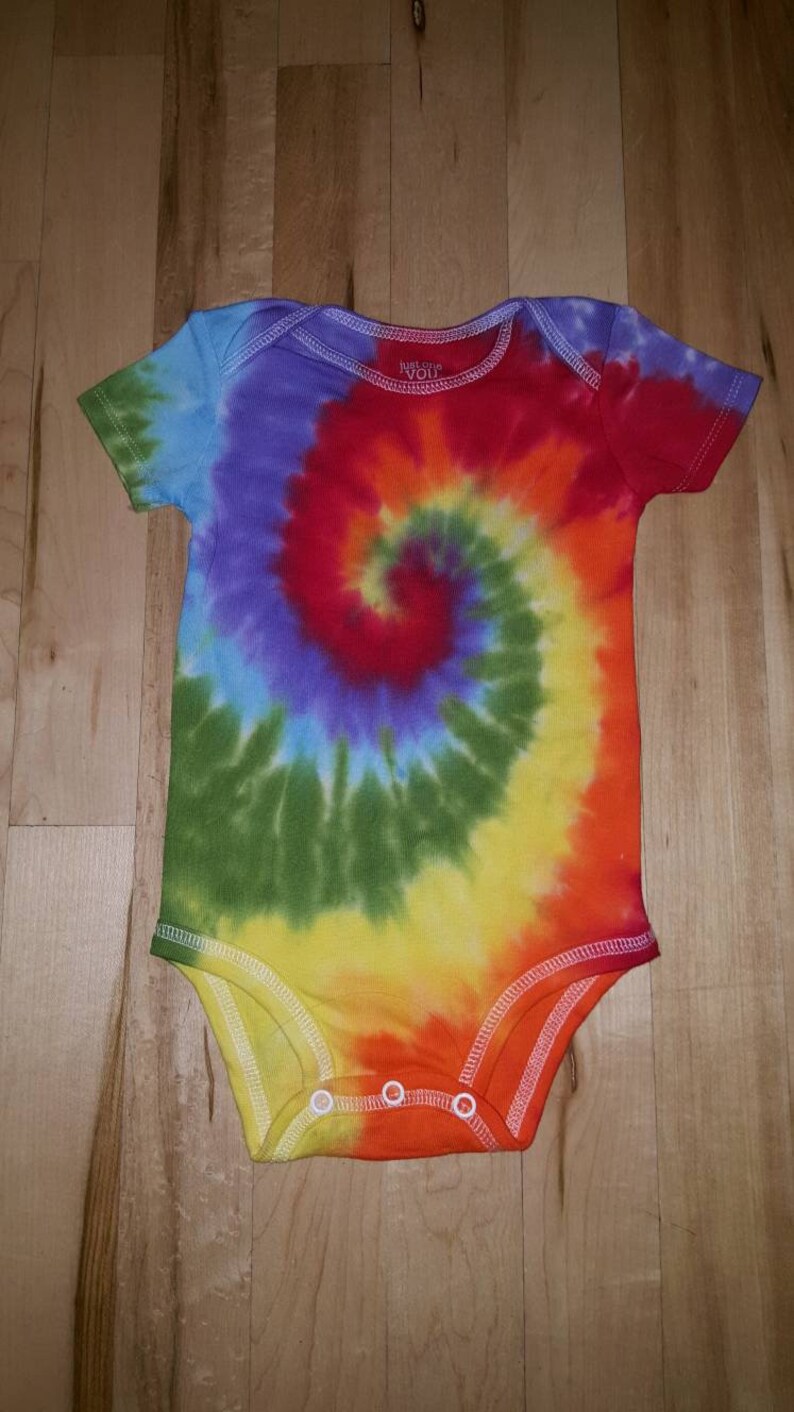 tie dye baby gown
