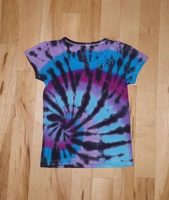 Purple and blue tie dye shirt size 2T 