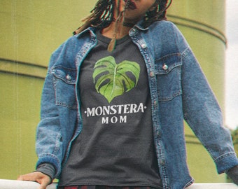 Monstera-Mama-T-Shirt für Pflanzenliebhaber, Geschenk für Pflanzenfreunde