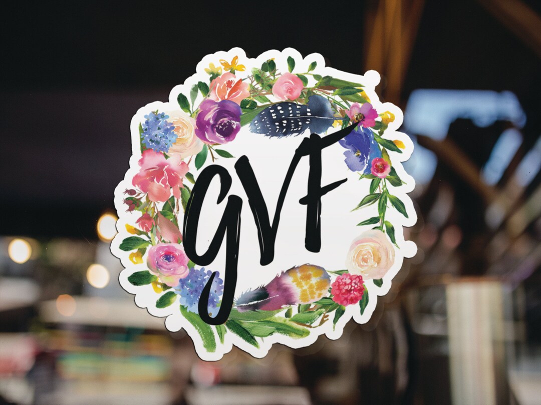 GVF Flower Power Vinyl Sticker, Gift for Fans Etsy