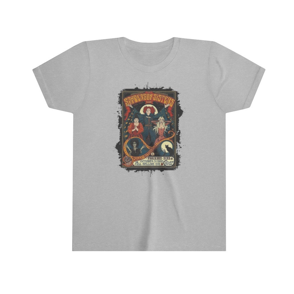 Discover Kids Sanderson Sisters Tshirt, Halloween Hocus Pocus Tshirt for Boys and Girls, Back To School Clothes