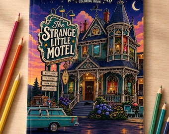 Le livre de coloriage « L'étrange petit motel » : des chambres victoriennes fantaisistes pour adultes