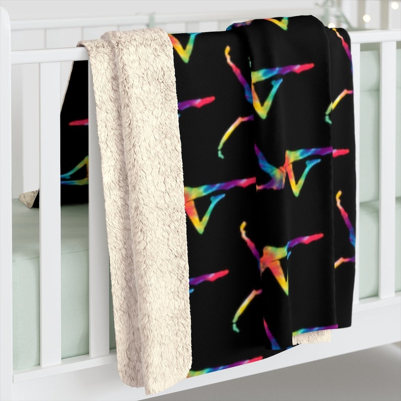 Tie Dye Dancer Sherpa Fleece Blanket Plush Throw for DMB ...
