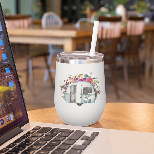 Camper Wine Glass Etsy