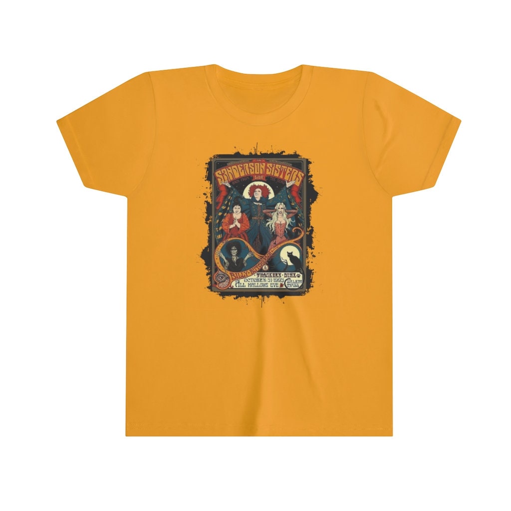 Discover Kids Sanderson Sisters Tshirt, Halloween Hocus Pocus Tshirt for Boys and Girls, Back To School Clothes