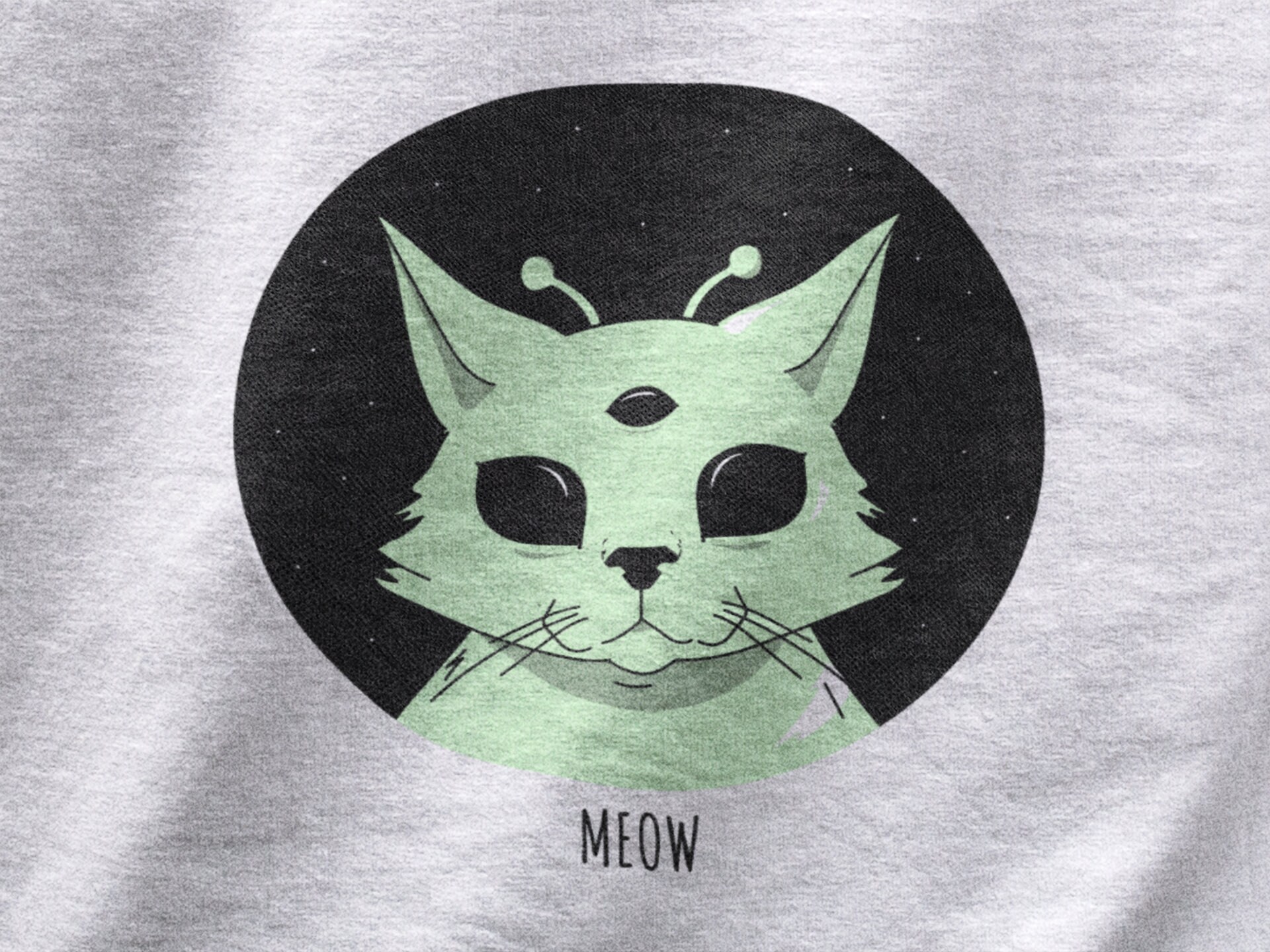 Alien cat cheap shirt