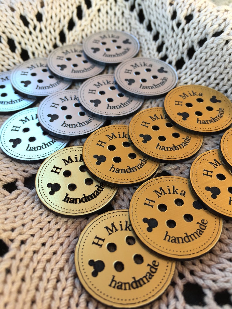 Engraved buttons,Personalized buttons wholesale,Custom buttons,Buttons for knitting,gold buttons,Custom clothing labels