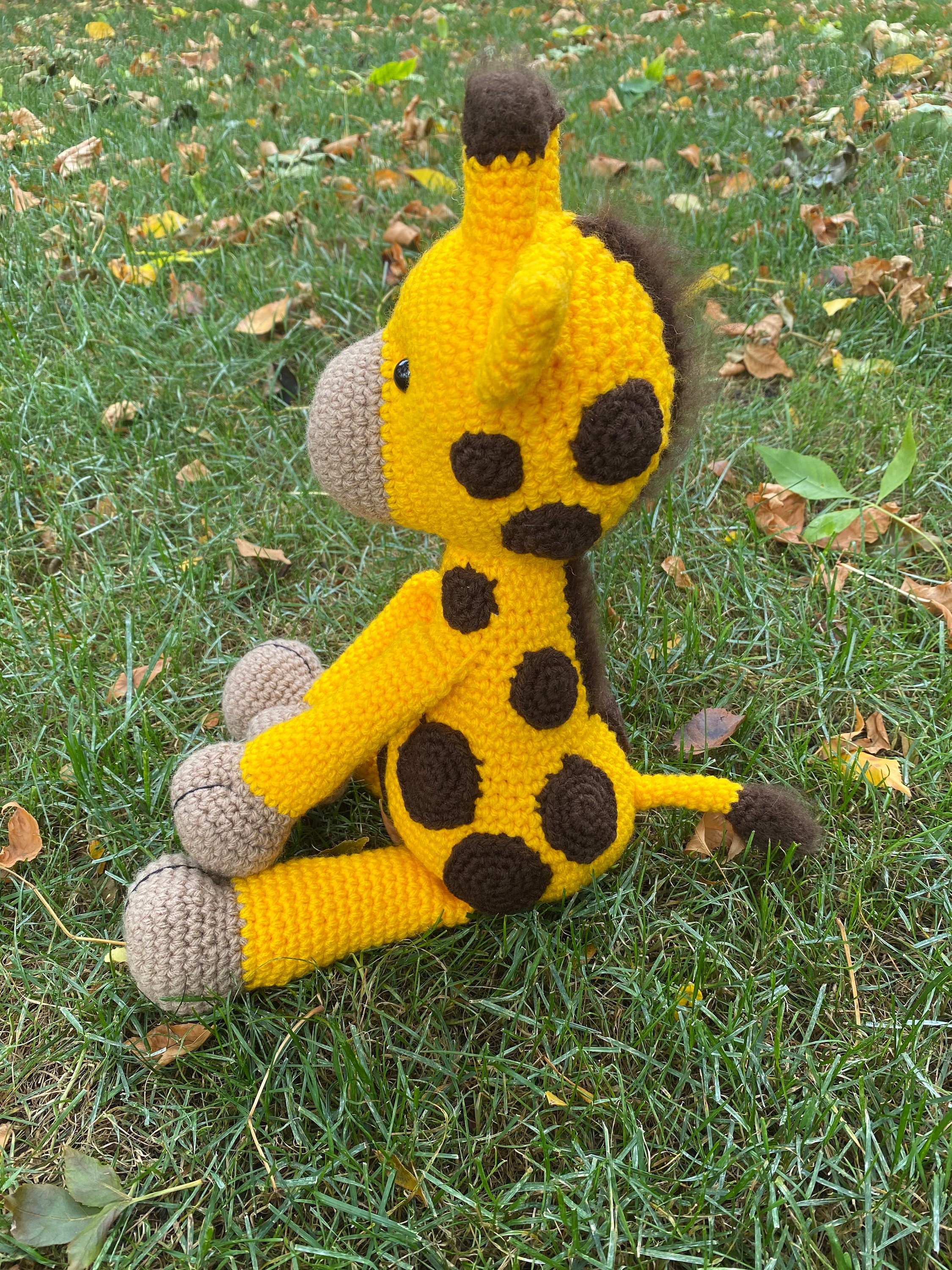 Crochet Giraffe Baby Shower Gift Giraffe Stuffed Animal Etsy