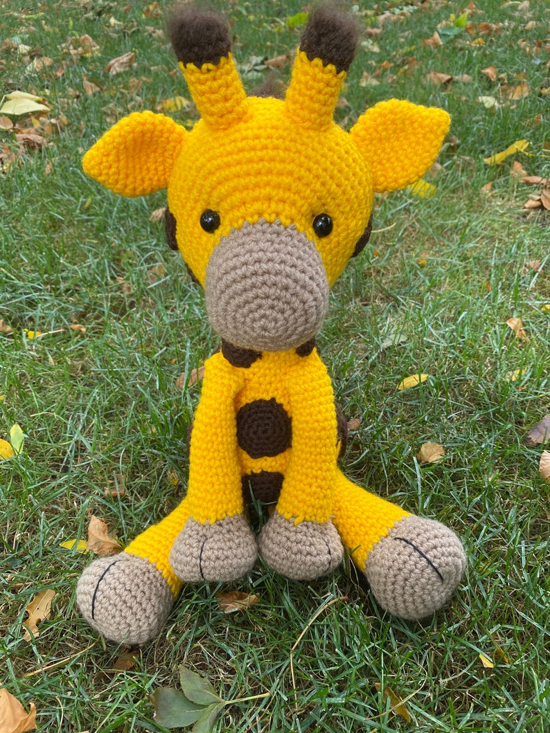 Crochet Giraffe Baby Shower Gift Giraffe Stuffed Animal Etsy