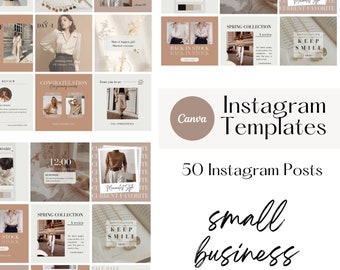Modello da 50 post di Instagram, modelli Canva, coinvolgimento su Instagram, modelli Instagram Canva