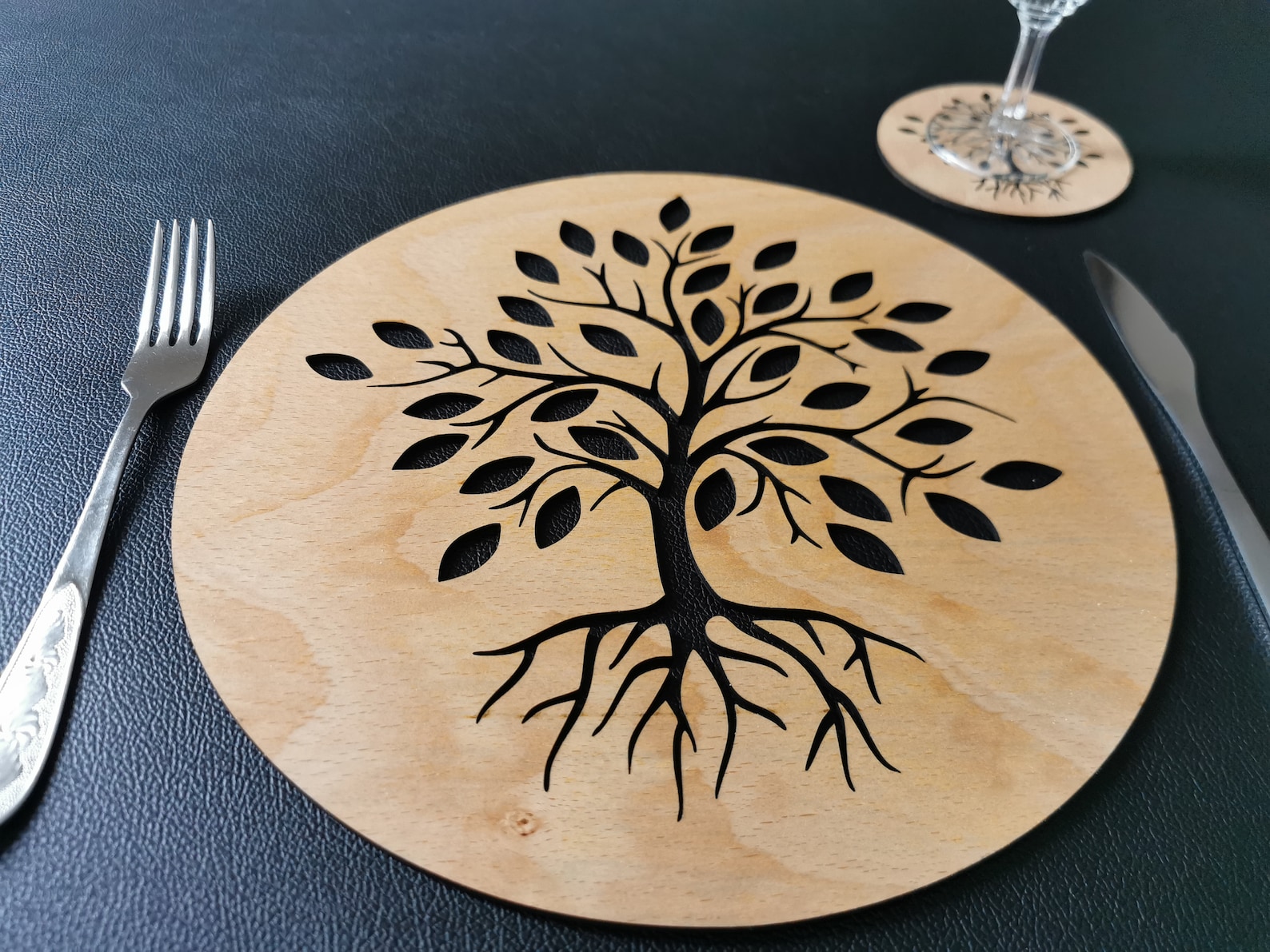 Table Mats and Coaster Dinner Table Decor Tree of Life Etsy UK