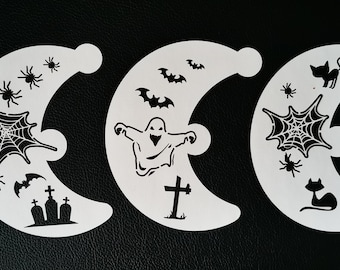 Halloween Face Painting Stencil Set (190 Mylar)