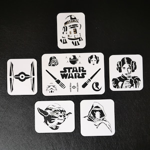 Star W Stencil Set 1 (Body and Face Painting Stencils) 190 Mylar