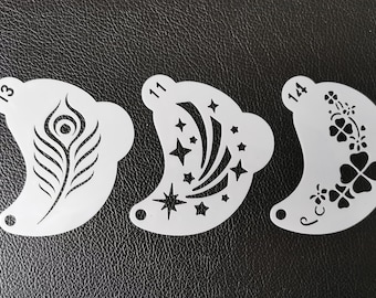 Face painting stencils