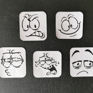 Emoji Face Stencil Set 3 (Mylar 190 Micron)