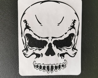 mexican head stencil mexican skull ref 543 etsy