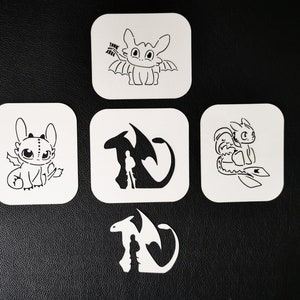 Toothless Stencil Set Mylar 190