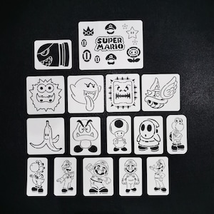 Airbrush body and face painting Stencil Set ( Super M 5 stencils )190 Mylar