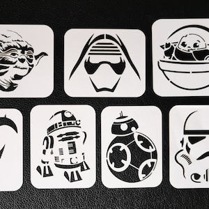 Star W Stencil Set 6 (Body and Face Painting 190 Mylar)