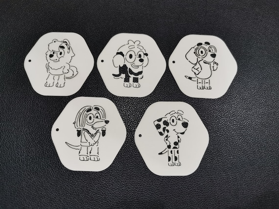 Make your own Bluey Stencil Set (5 stencils) 190 Mylar