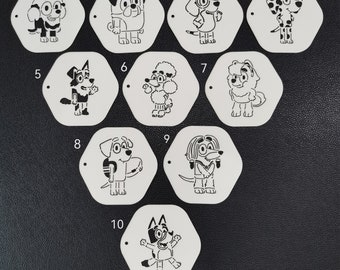 Make your own Bluey Stencil Set (5 stencils) 190 Mylar