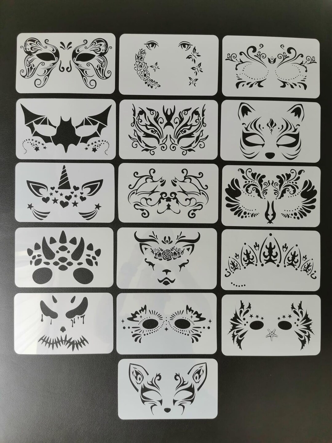 Face Painting Stencils 190 Mylar Etsy — free download