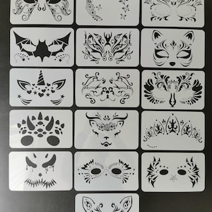 Face Painting Stencils  190 Mylar