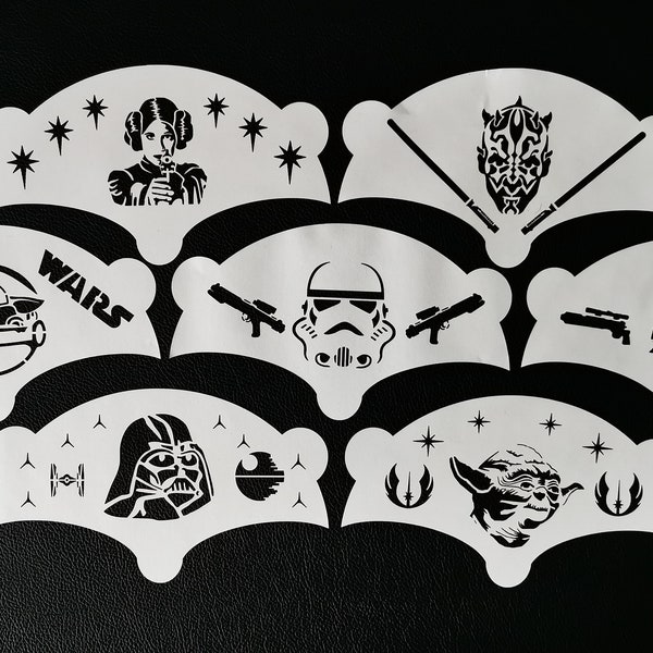 Star W Face Painting Stencil Set (Mylar 190)