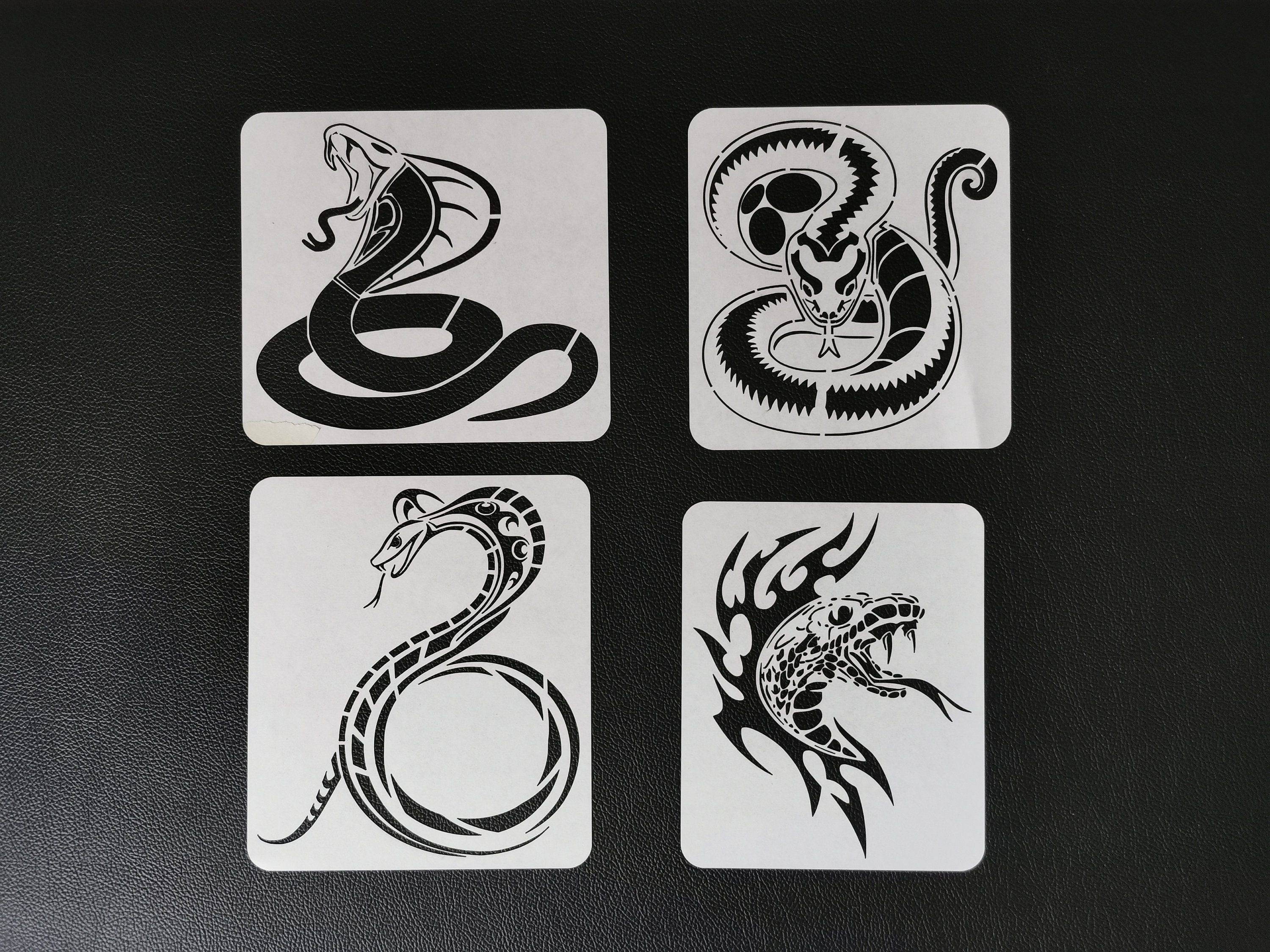 Snake 3 Eusable Myla Stencil - At Caft Supplies New Sizes