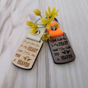 Keyring - Keychains Personalised Strap and Keyring (Walnut & Bamboo 5 mm)
