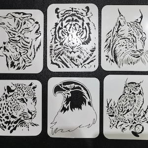 Animal Stencil Set (190 micron Mylar)