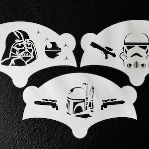 Star W Face Painting Stencil Set 2  (Mylar 190)