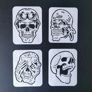 Skull Stencil Set 190 micron Mylar