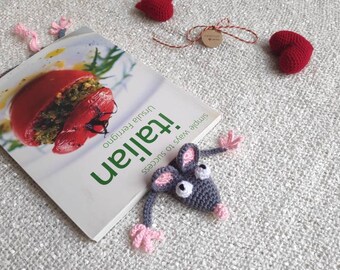Squeezed Rat bookmark, booklover teacher gift, rodent pet animal present, farmer gift, gender neutral, personalised gift