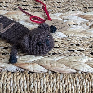 Bear Bookmark, booklover present, personalised gift, wild animal page marker, teddy bear booksign