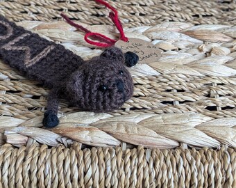 Bear Bookmark, booklover present, personalised gift, wild animal page marker, teddy bear booksign