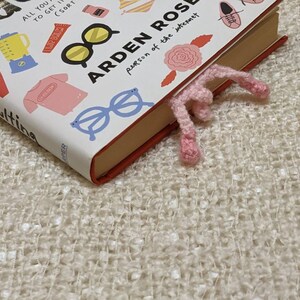 Squeezed piglet bookmark, pig lover keen reader teacher assistant gift, gender neutral, nerd, booklover present, personalised funny bookmark image 5