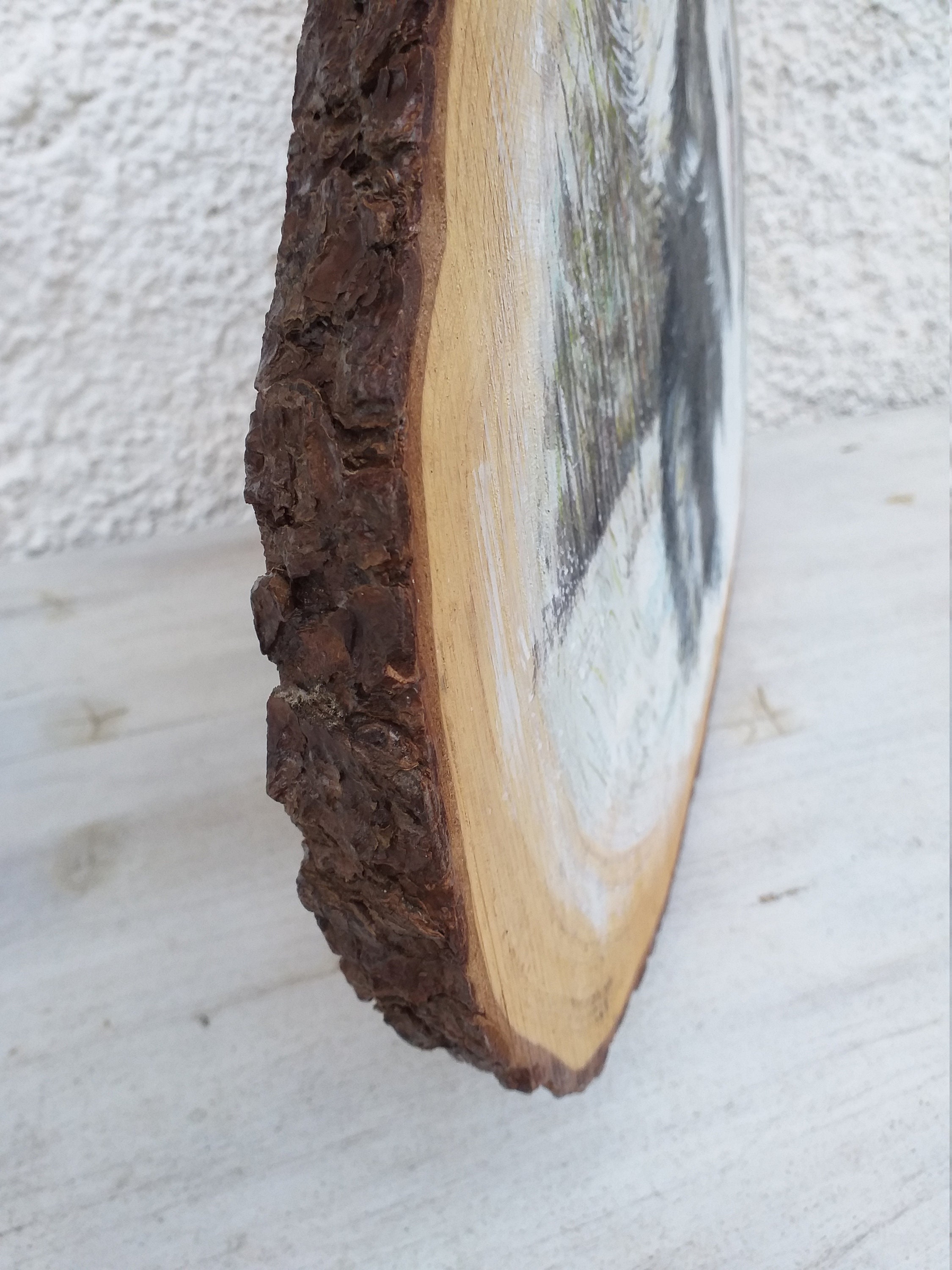 Dog painting on wood custom wall art gift for dog portrait | Etsy