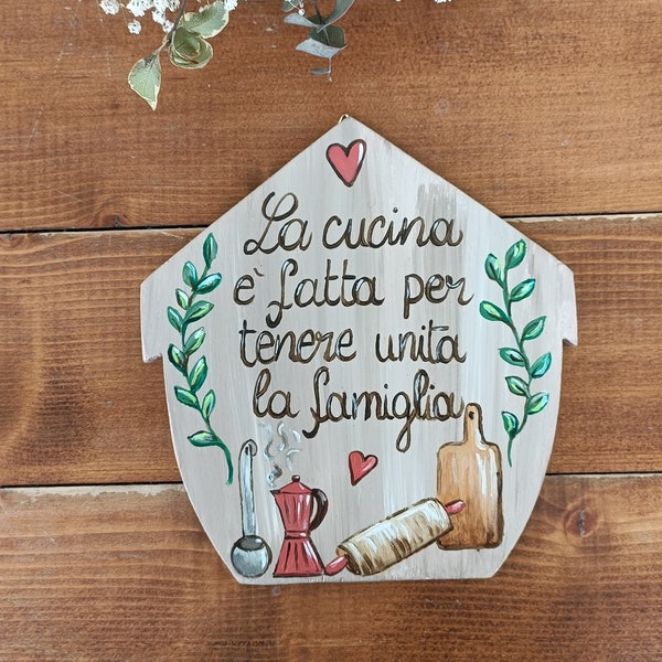 regalo per la mamma fatto a mano, decorazione per la casa con frasi e dediche dipinte a mano, tarhetta in legno personalizzata con frase