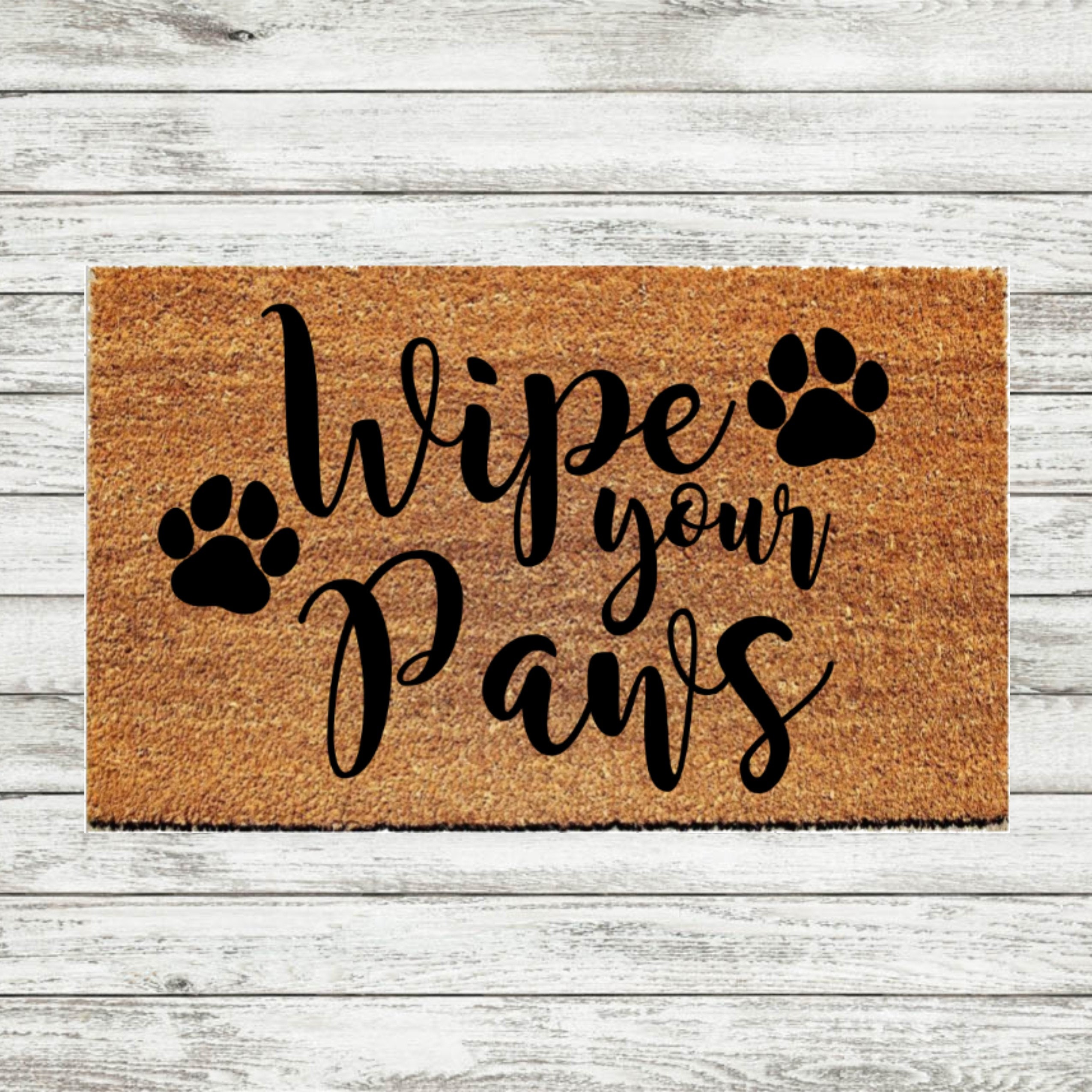 Wipe your Paws Doormat Wipe your Paws Mat Dog Paw Etsy