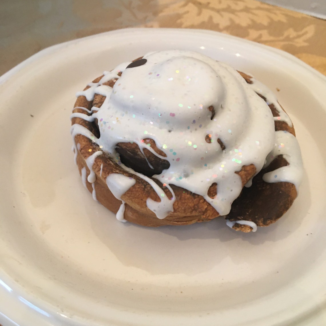 Set of Two 2 Faux Cinnamon Rolls Table Decor / Tiered Tray Etsy