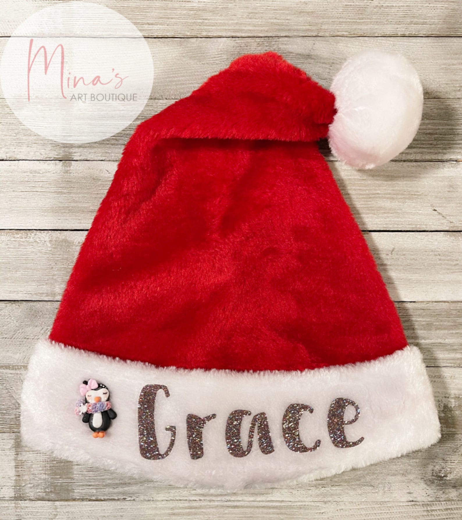 Personalized Santa Hat Custom Christmas Hat Christmas Hat Etsy